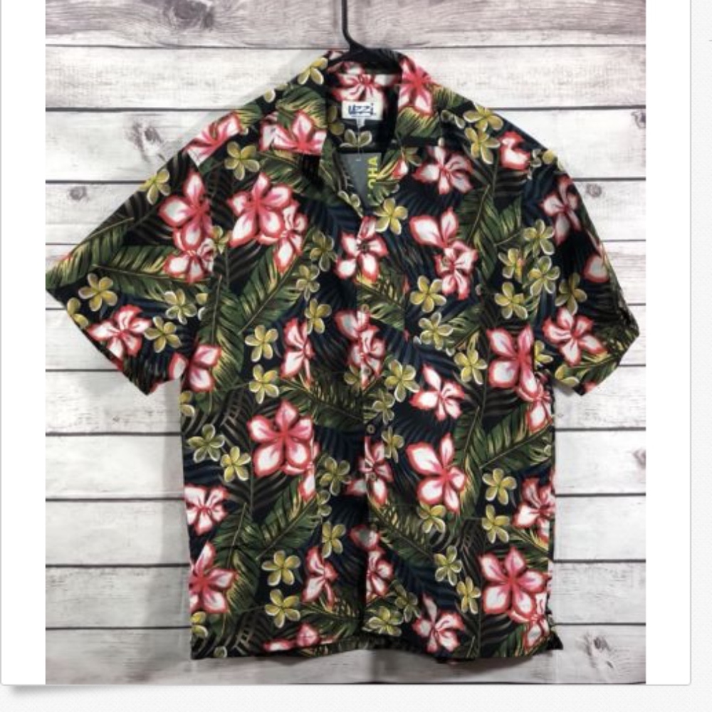 Uzzi Amphinoious Gear Mens Hawaiian Aloha Shirt